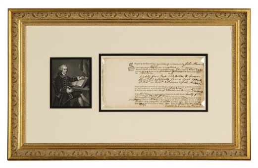1767 Bill of Laden Signed by John Hancock